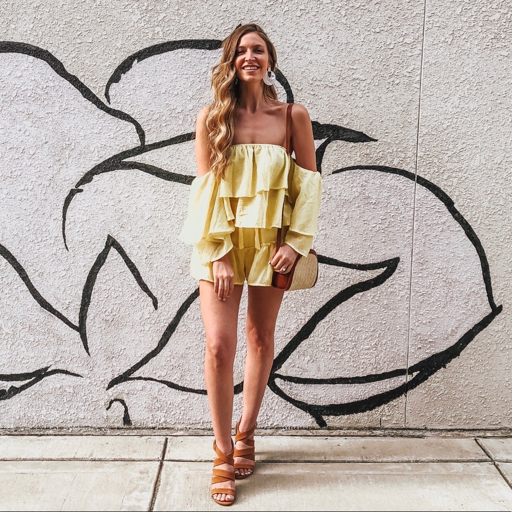 Yellow Ruffle Summer Set- Small - Picture 4 of 9